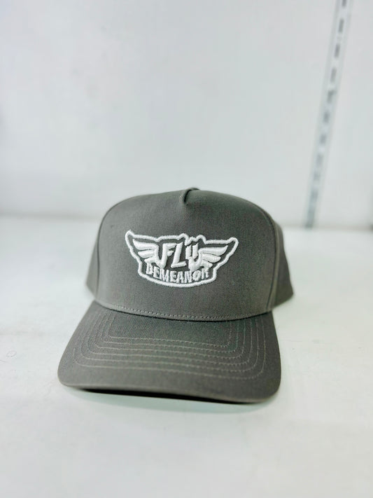 Grey 5 Panel SnapBack