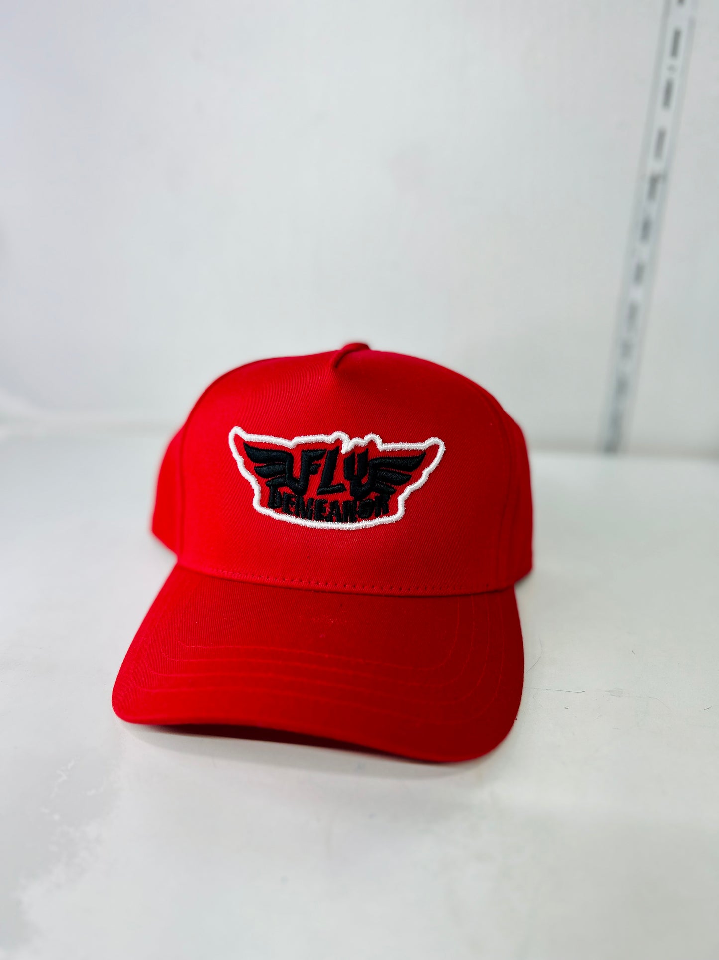Red SnapBack 5 Panel Cap